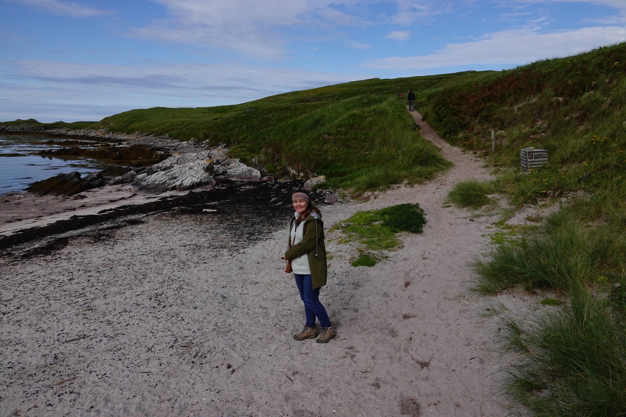 Arriving on the beach at Handa Island